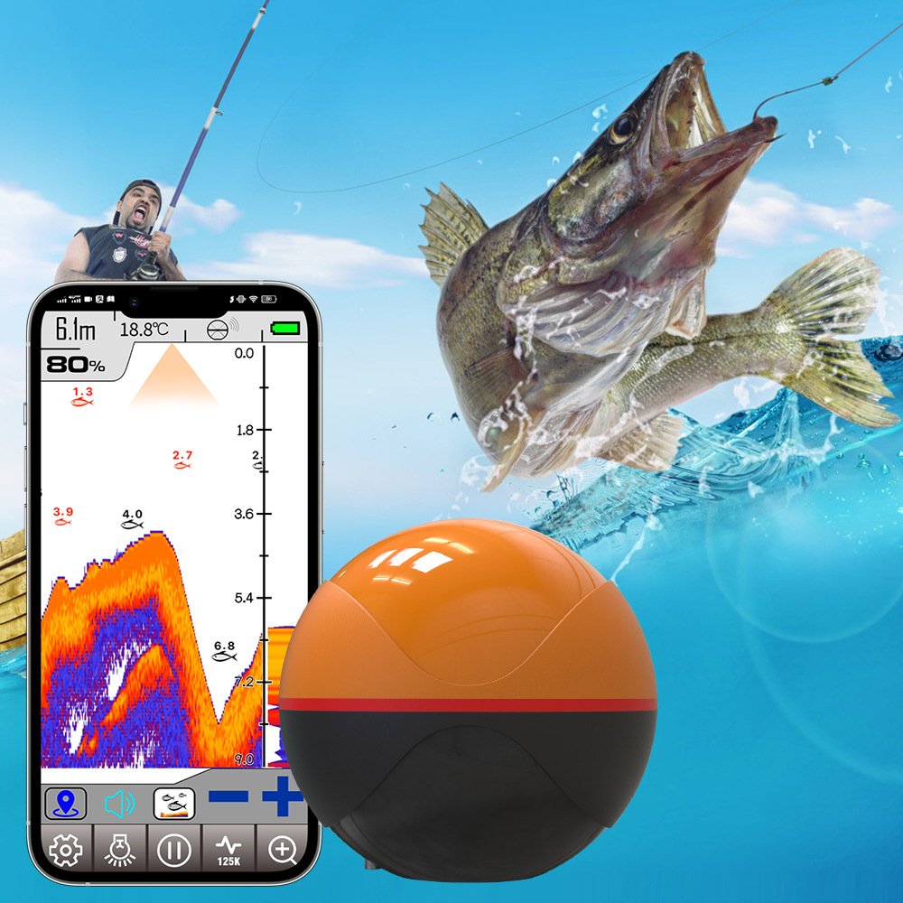 new Dual-Frequency Smart WiFi  - đánh giá và giá Fish Finder Battery