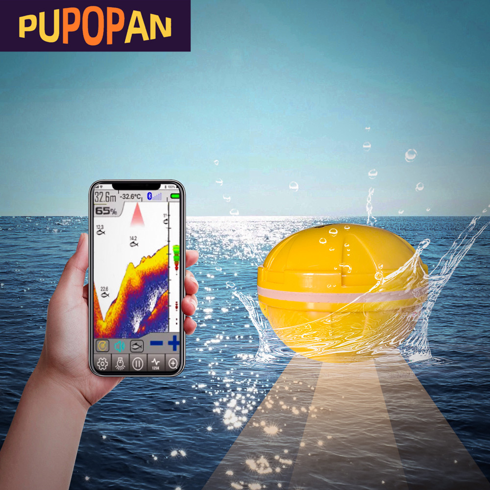 PUPOPAN 100M Brand New Smart P - đánh giá và giá Fishing Depth Finder