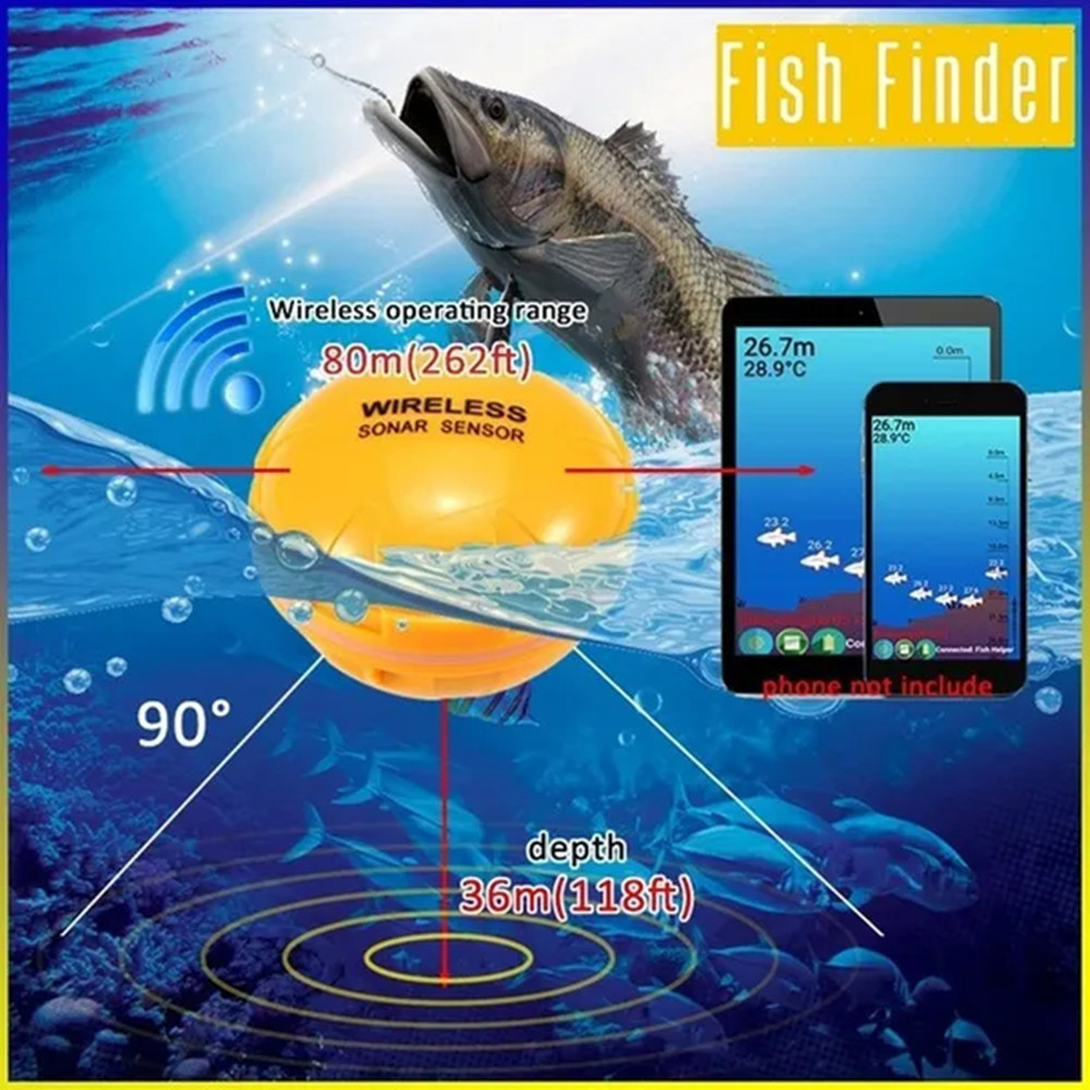 PUPOPAN 100M Brand New Smart P - đánh giá và giá Fishing Depth Finder