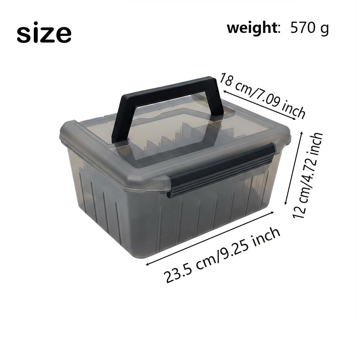 Fishing Tackle Box with Handle - đánh giá và giá Fish Finder Case